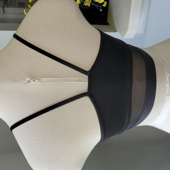 VICTORIA SPORT bra, black with big pink letters. Size medium. Excellent - Picture 4 of 11